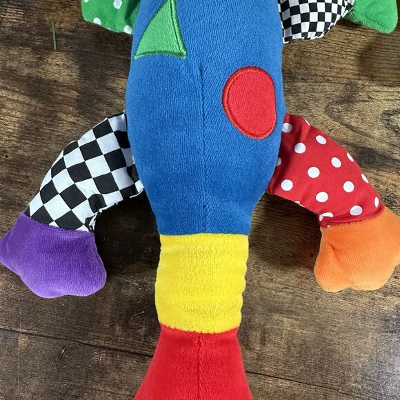 VINTAGE Eden Lizard Plush Red Blue Interactive Kids Pets Squeak Noise Stuffed - Picture 4 of 12